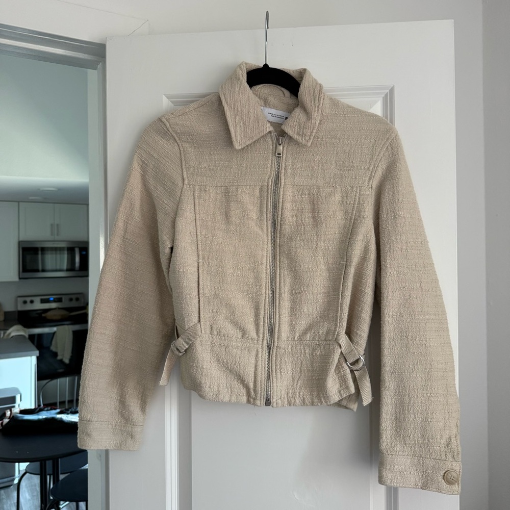 Zara Side Buckle Textured Jacket